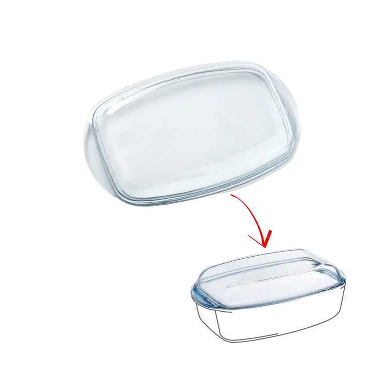 Couvercle rechange Cocotte Rectangulaire en verre