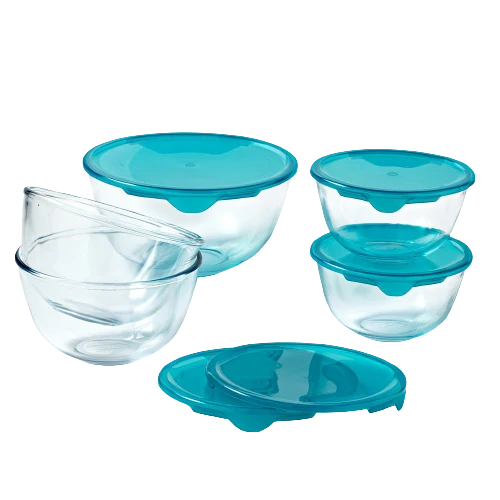 Lot de 5 jattes avec couvercle