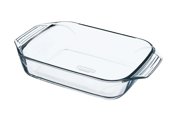 Plat à four rectangulaire en verre prise en main facile