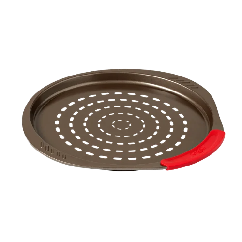 asimetriA - Plaque à pizza en métal avec prise en main facile - différentes tailles & formes