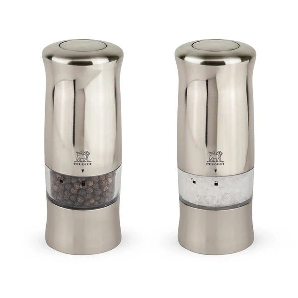 Duo moulins à sel et poivre électriques Zeli en ABS 14 cm Peugeot