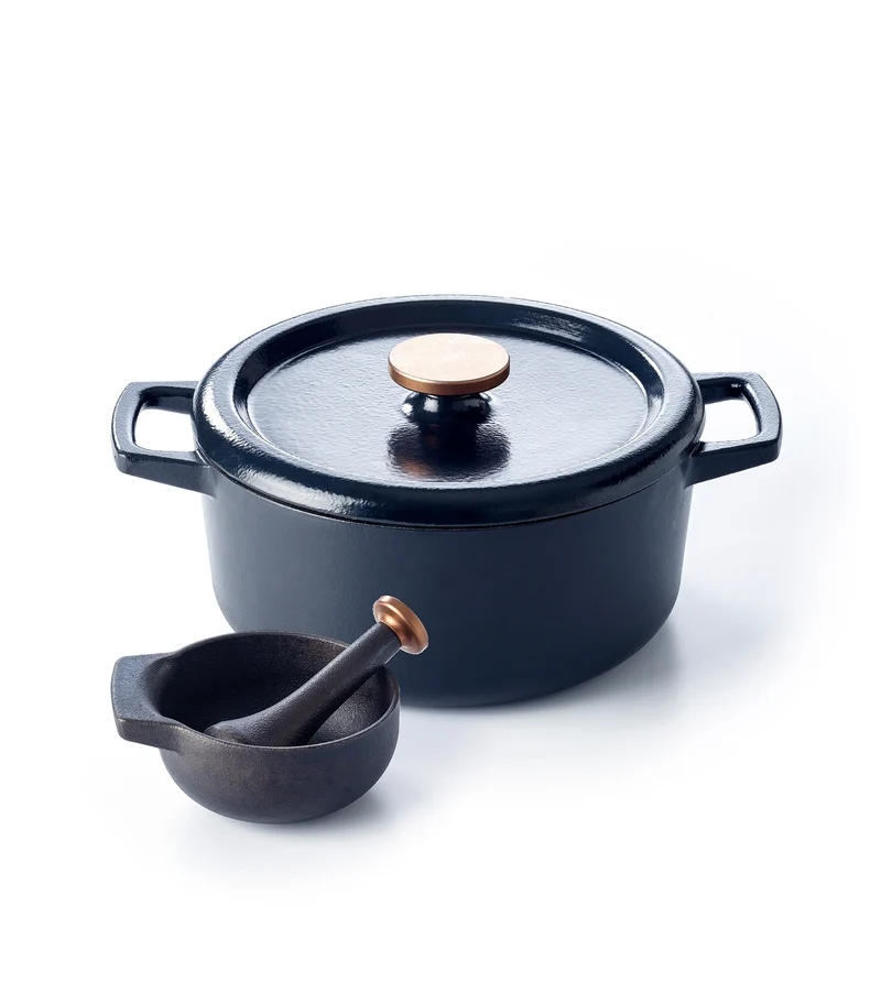 Nori 2-delige set stoofpot met vijzel en stamper