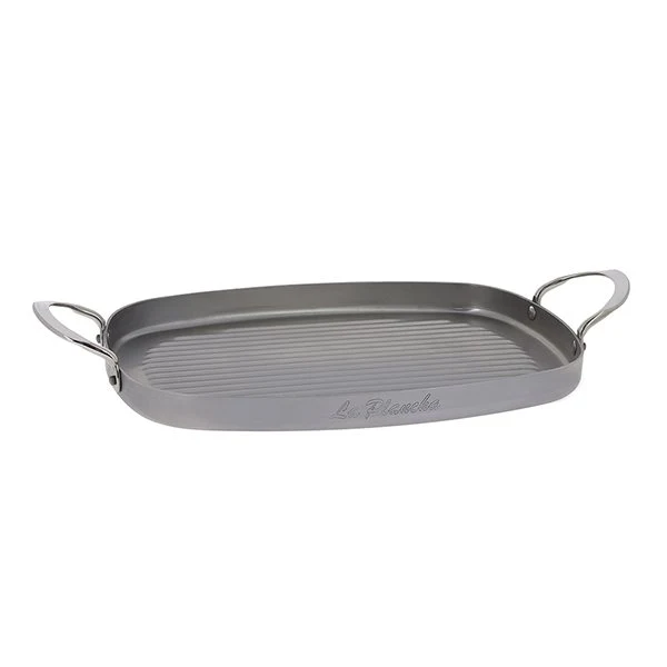 Plancha rectangulaire grill acier Minéral B 38 x 26 cm De Buyer