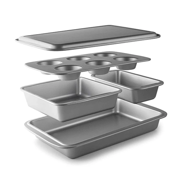 Set de 5 moules en acier revêtu Delize Lacor