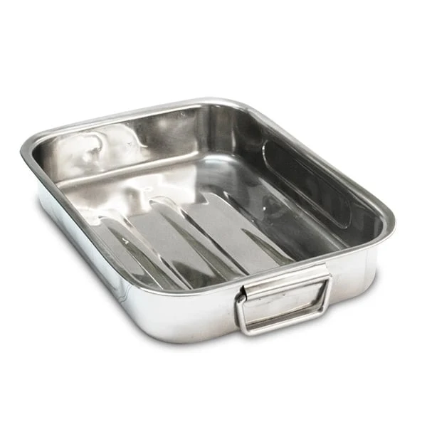 Plat à four rectangulaire inox 25 cm Baumalu
