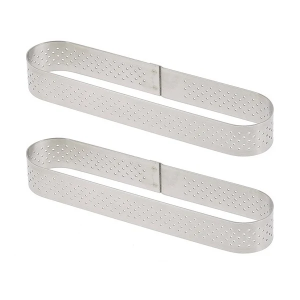Lot de deux cercles perforé Oblong individuel De Buyer