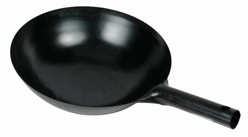 CHEFCO,WOK-B16, 16''Carbon Steel Wok with Integrated Handle