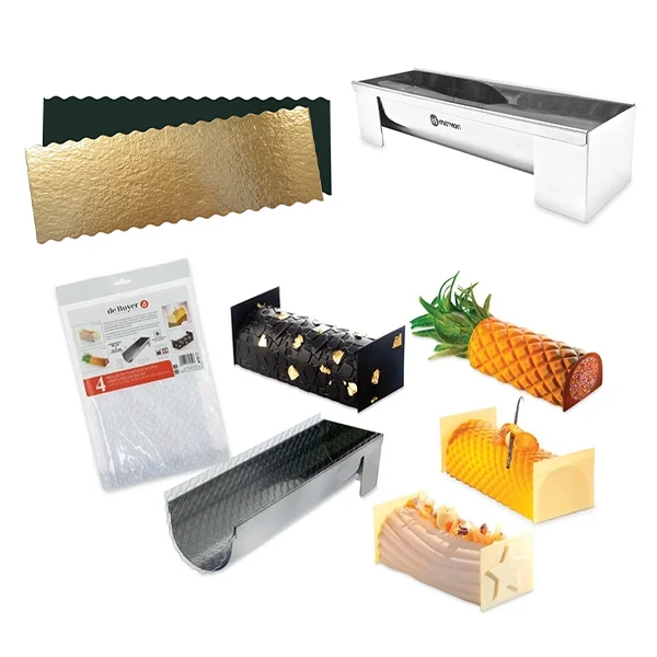 Kit gouttière à bûche démontable avec 4 feuilles de transfert décors et 5 supports