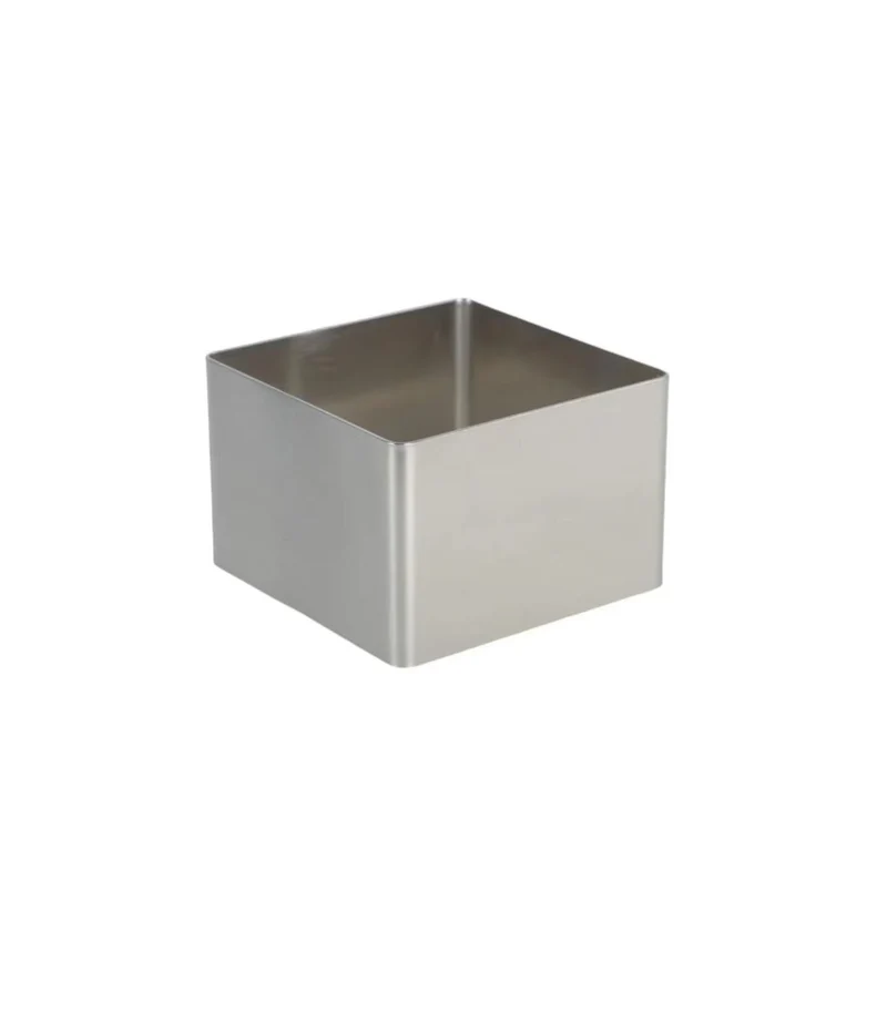 Chefco, 9860, 3" Stainless Steel Square Mousse Ring-(5cm/2"H)