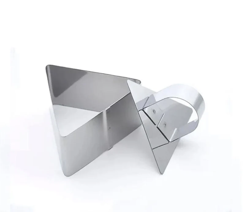 CHEFCO,9897,Mousse Ring with Pusher，Triangle Shape(2pcs/set)