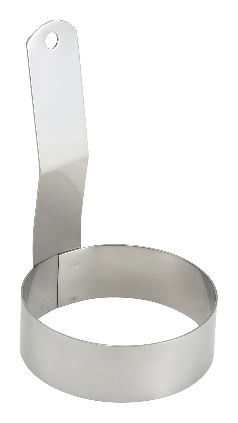 EGR-3 - Round Stainless Steel Egg Ring -( 3"D X1" H)