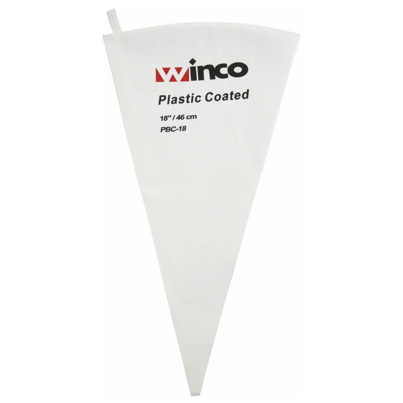 PBC-18 - Pastry Bag, Cotton with Plastic Coating - 18"