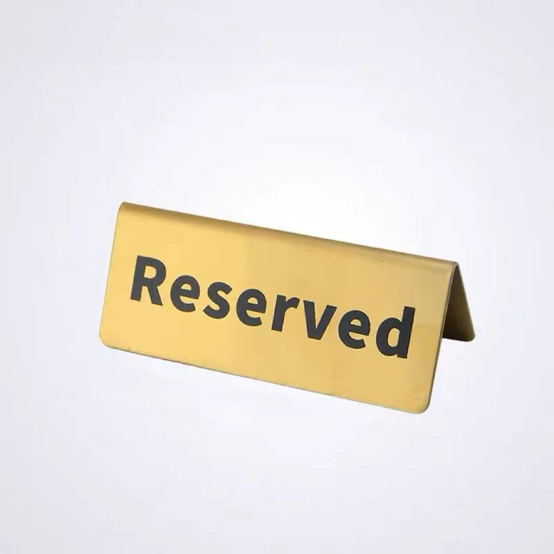CHEFCO,SGN-6,Stainless Steel Reserved Sign