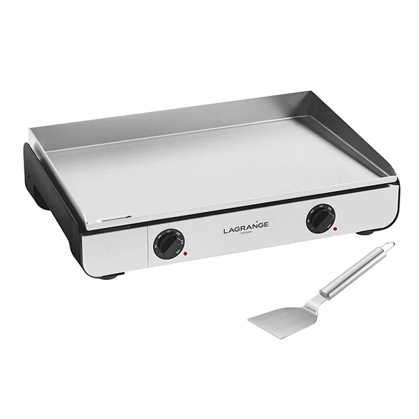 Plancha Pro 65 noire et spatule en inox Lagrange