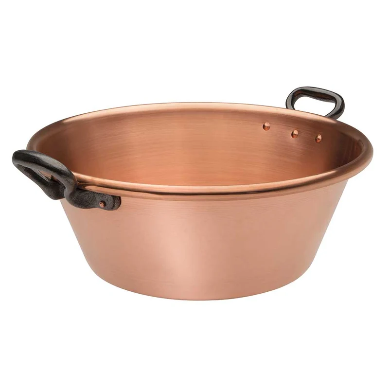 Bassine à Confiture en Cuivre Lisse Tous feux Induction - BAUMALU