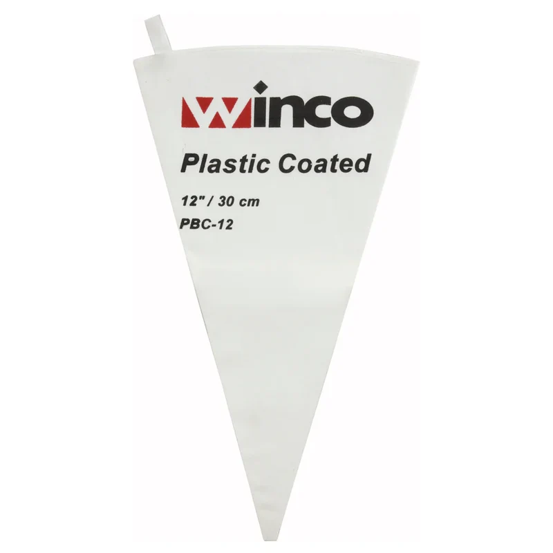 PBC-12 - Pastry Bag, Cotton with Plastic Coating - 12"
