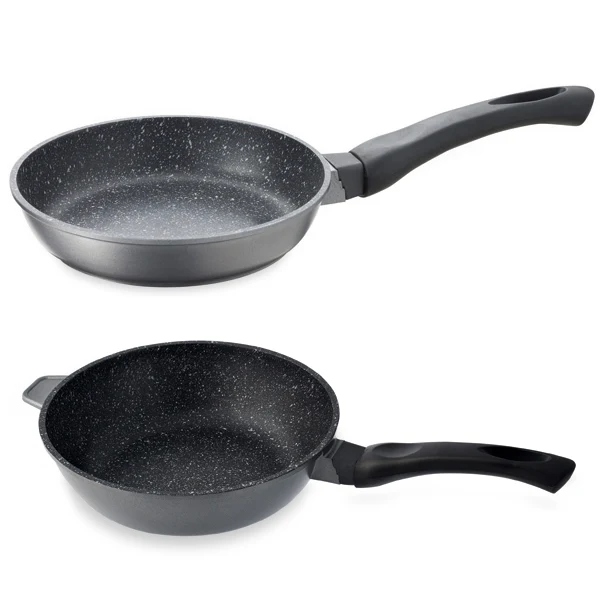 Lot poêle et sauteuse revêtement Dur comme la pierre 28 cm Mathon