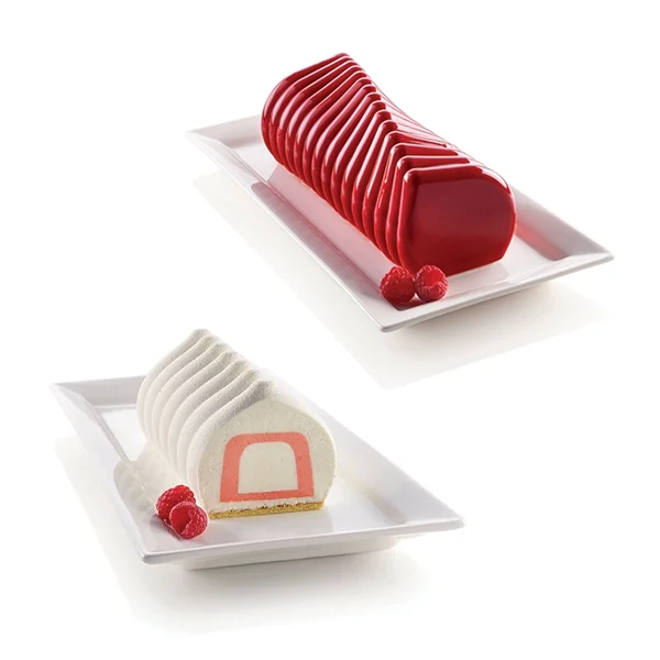 Lot moule en silicone Corallo et moule à insert bûche Silikomart