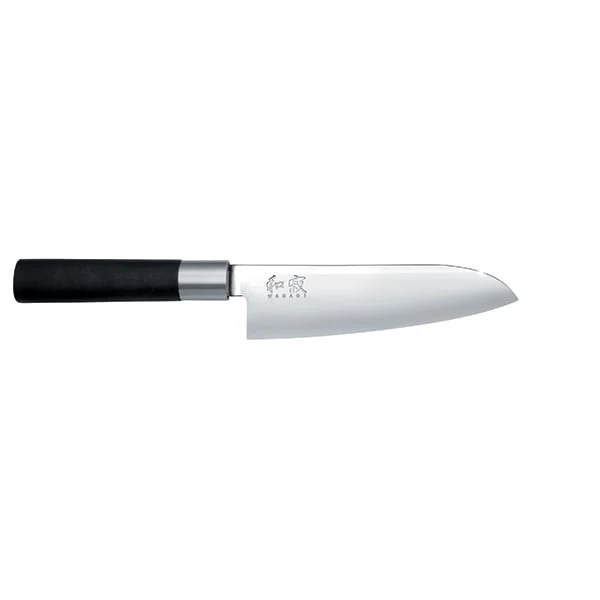 Couteau Santoku 16.5 cm Wasabi Black Kai