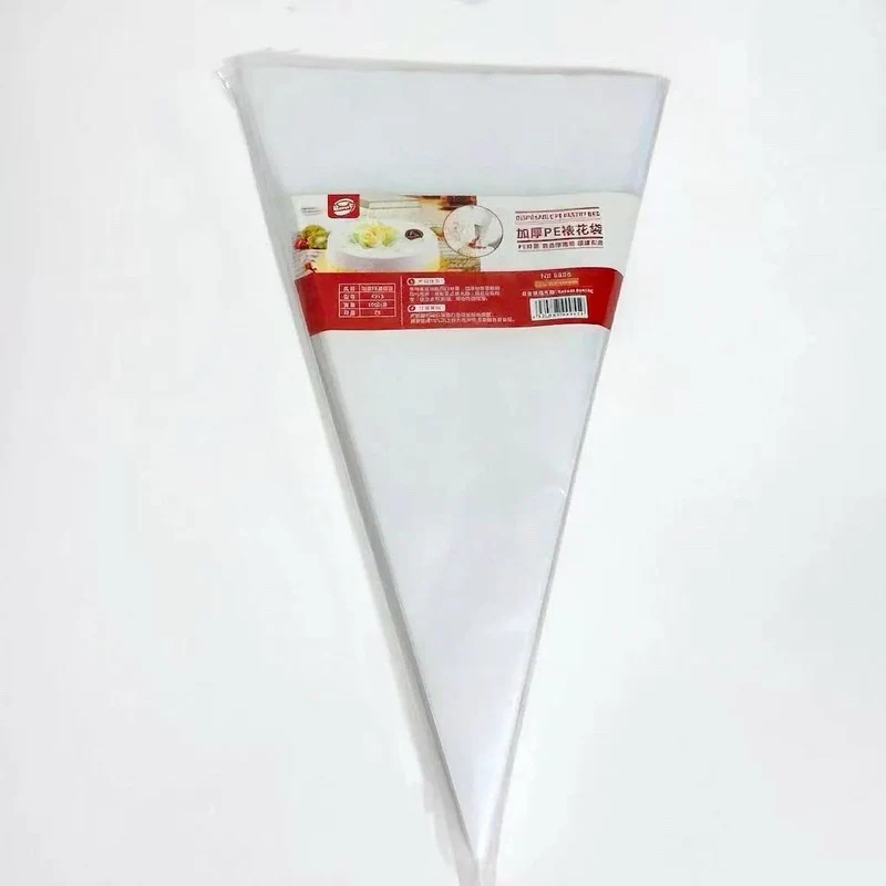 CHEFCO,9955-14,Disposable Clear Plastic Piping Pastry Bag (100 pieces, 14" Length)