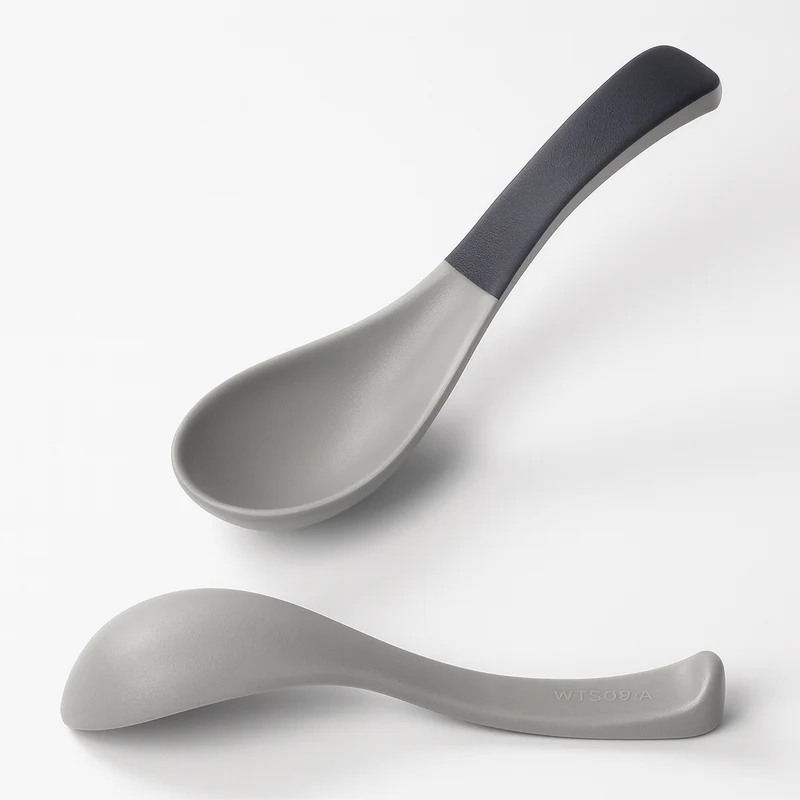 CHEFCO,WTS09S, Slate&Light Grey Thick Spoon