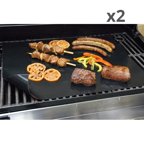 Lot de 2 feuilles de cuisson pour barbecue 50 cm NoStik