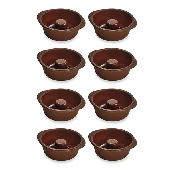 Lot de 8 Flexi'moules à baba ou savarins en silicone Mathon