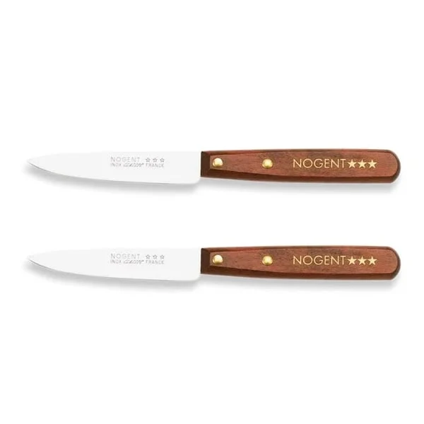 Lot de 2 couteaux d'office en bois 9 cm Nogent
