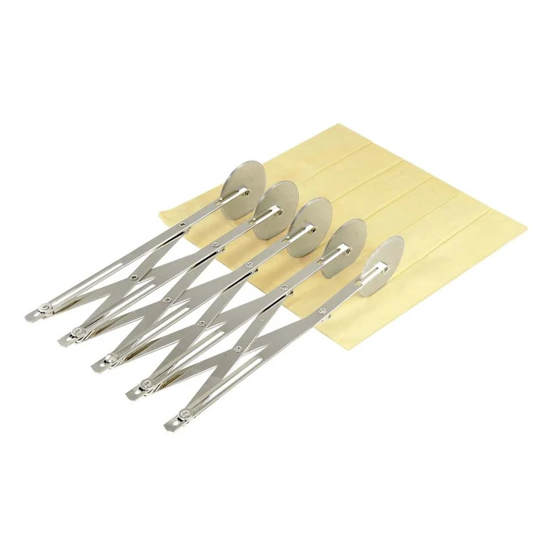 Diviseur à pâtes bicyclette 5 roulettes inox - GOBEL