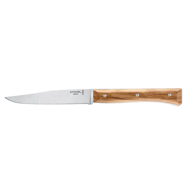 Coffret de 4 couteaux de table à lame lisse Facette olivier Opinel