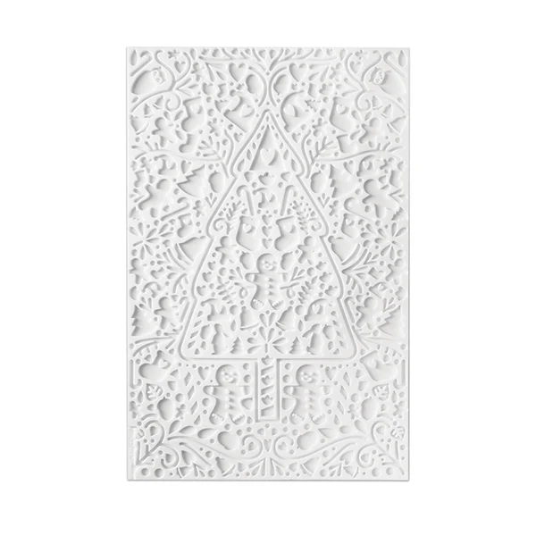 Tapis 3D en silicone à empreinte pour décoration de bûche Scrapcooking