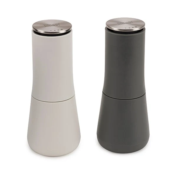 Set de 2 moulins sel et poivre gris blanc Joseph Joseph