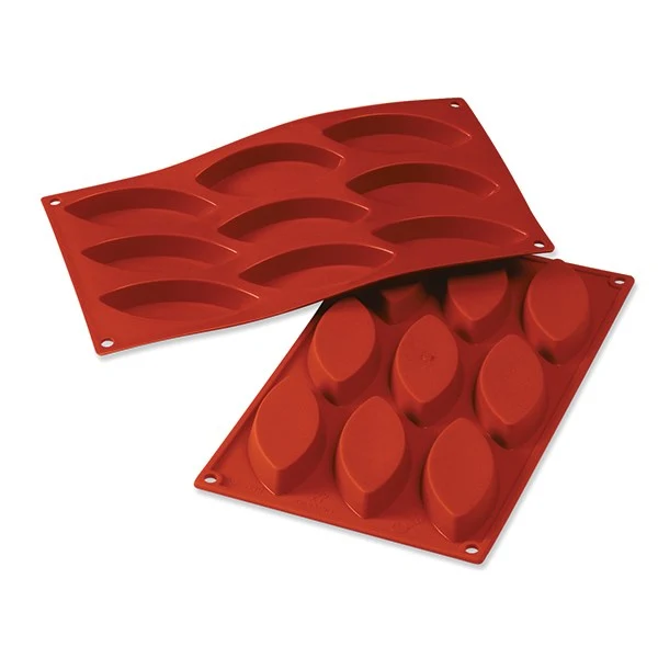 Moule 9 barquettes ou calissons silicone Silikomart