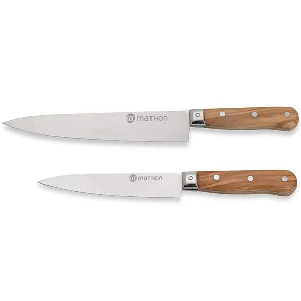 Lot de 2 couteaux Chef 15 et 20 cm Mathon