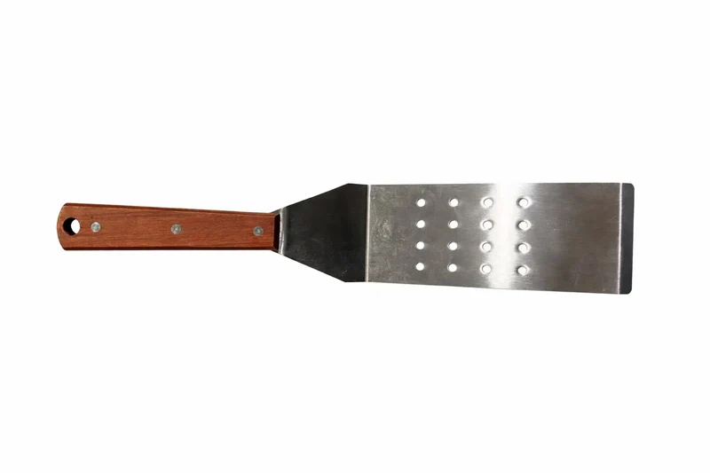 CHEFCO,TNH-73,Perforated Flexible Turner, Offset, Wooden Hdl, 7-1/4" x 3" Blade