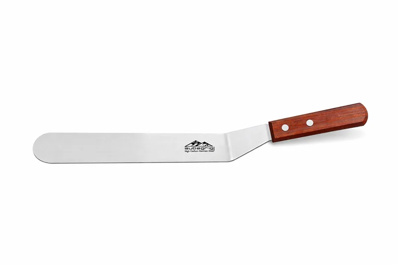 Sub-equip,TOS-8W, 8" Spatula with Offset, Wooden Handle