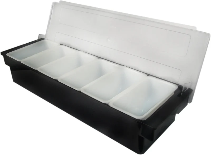 JW-B6B, 6-Compartments,Bar Condiment Compartment Holder