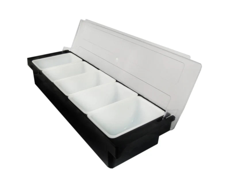 JW-B5B, 5-Compartments,Bar Condiment Compartment Holder