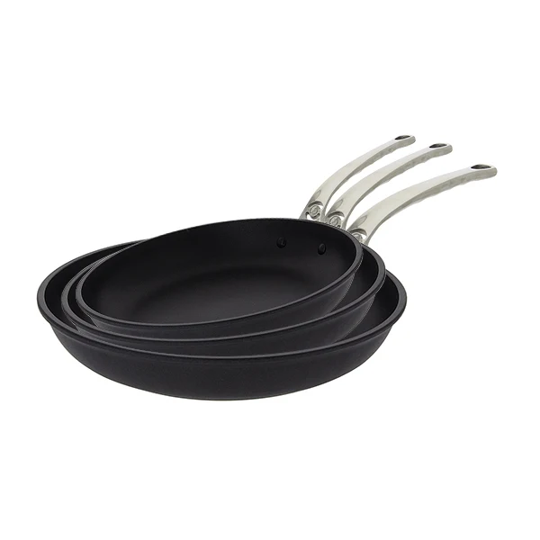 Set de 3 poêles anti-adhérentes 20, 24 et 28 cm Choc Extrême De Buyer