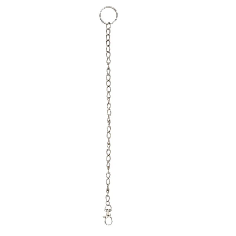 Chaîne acier nickelé avec attache 33 cm - Au Sabot