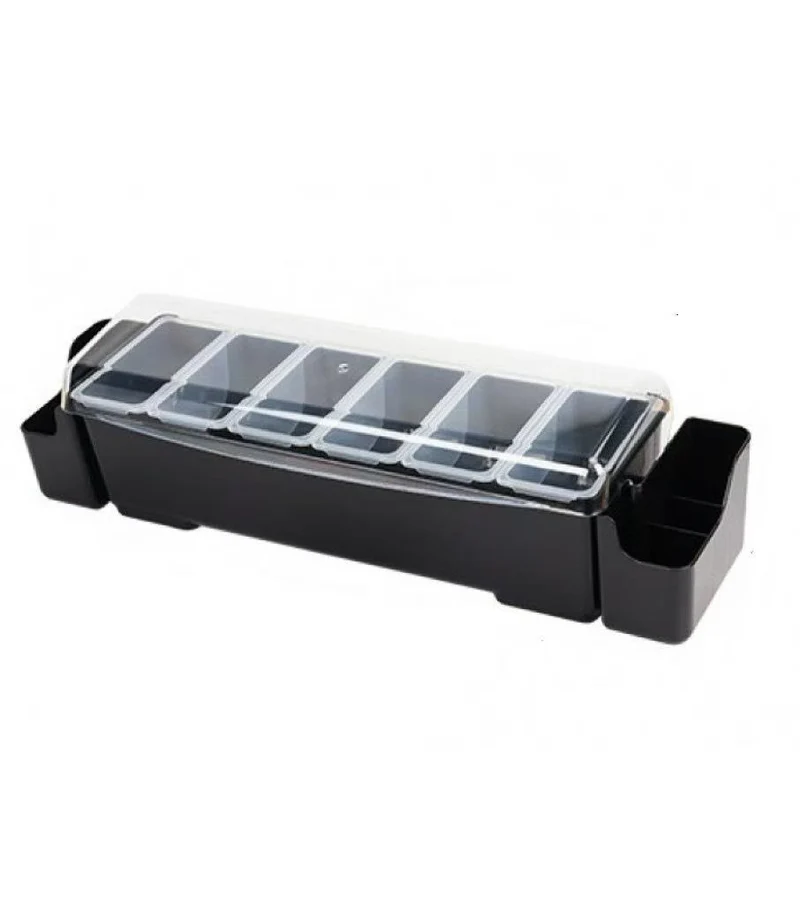 JW-BN6L,New PC Condiment Holder, 6 Low Compartments ,JIWINS