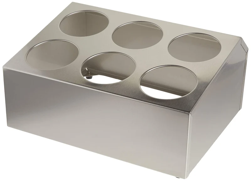 FC-6H - Stainless Steel Flatware Cylinder Holder, Six Holes