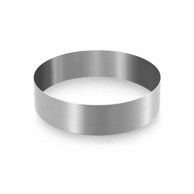 CHEFCO, 9845,8" Stainless Steel Round Mousse Cake Ring (5cm/2"H)