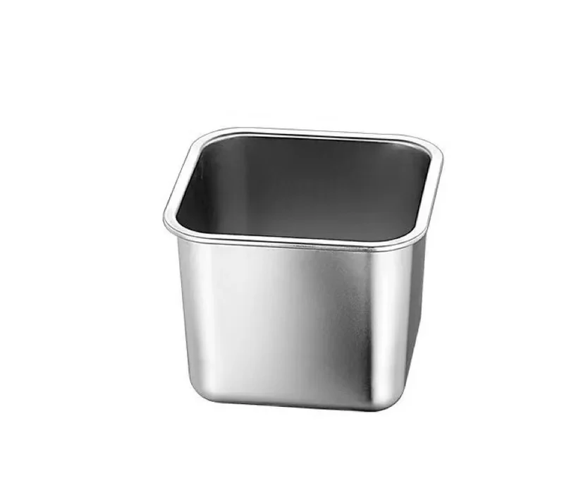 CHEFCO,SSC-16, 16cm/ 6.3" Storage Container Multi-functional Stainless Steel Condiment Jar, square compartment condiment