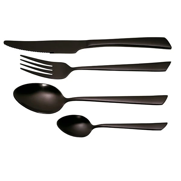Ménagère 16 pièces inox Delta Black Jean Dubost
