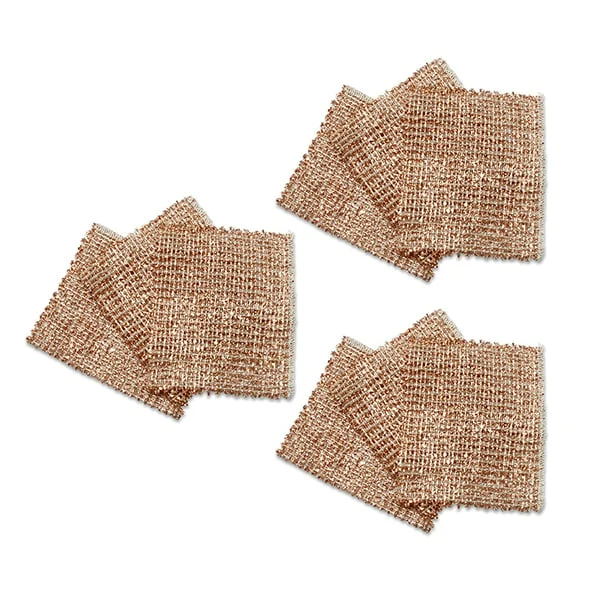 Lot de 9 lavettes éponges en cuivre Wenko by Maximex