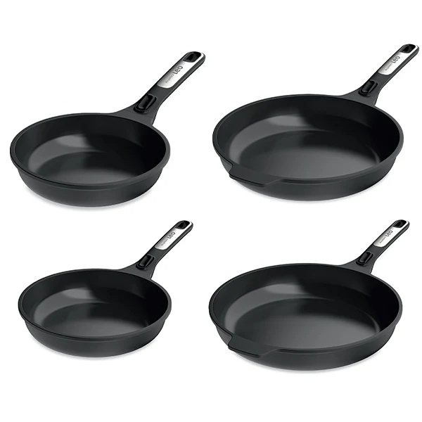 Lot 4 poêles antiadhérentes aluminium Phantom manche amovible 20, 24, 28 et 32 cm Berghoff