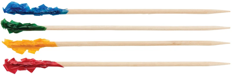 PK-C2 - Picks, Cellophane Frills, 1,000/bag, 2-9/16"L