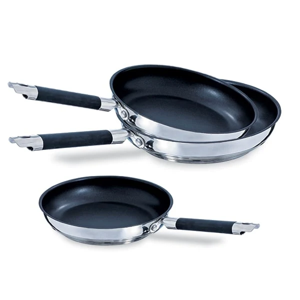 Lot de 3 poêles antiadhésives Rapid Cook 20, 24 et 28 cm Mathon