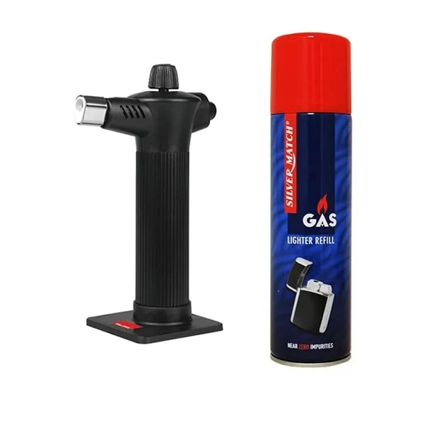 Set chalumeau Gourmet Clasica Ibili et recharge de gaz butane